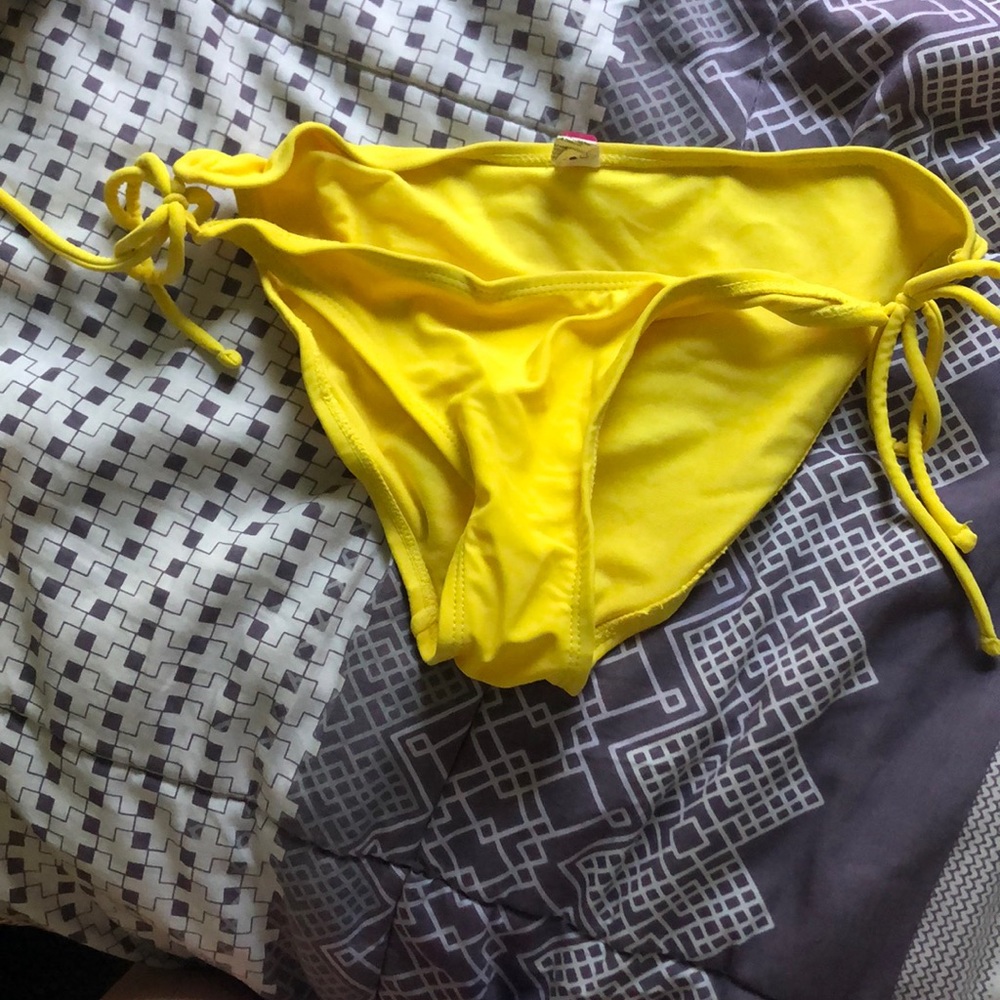 Yellow bikini bottoms